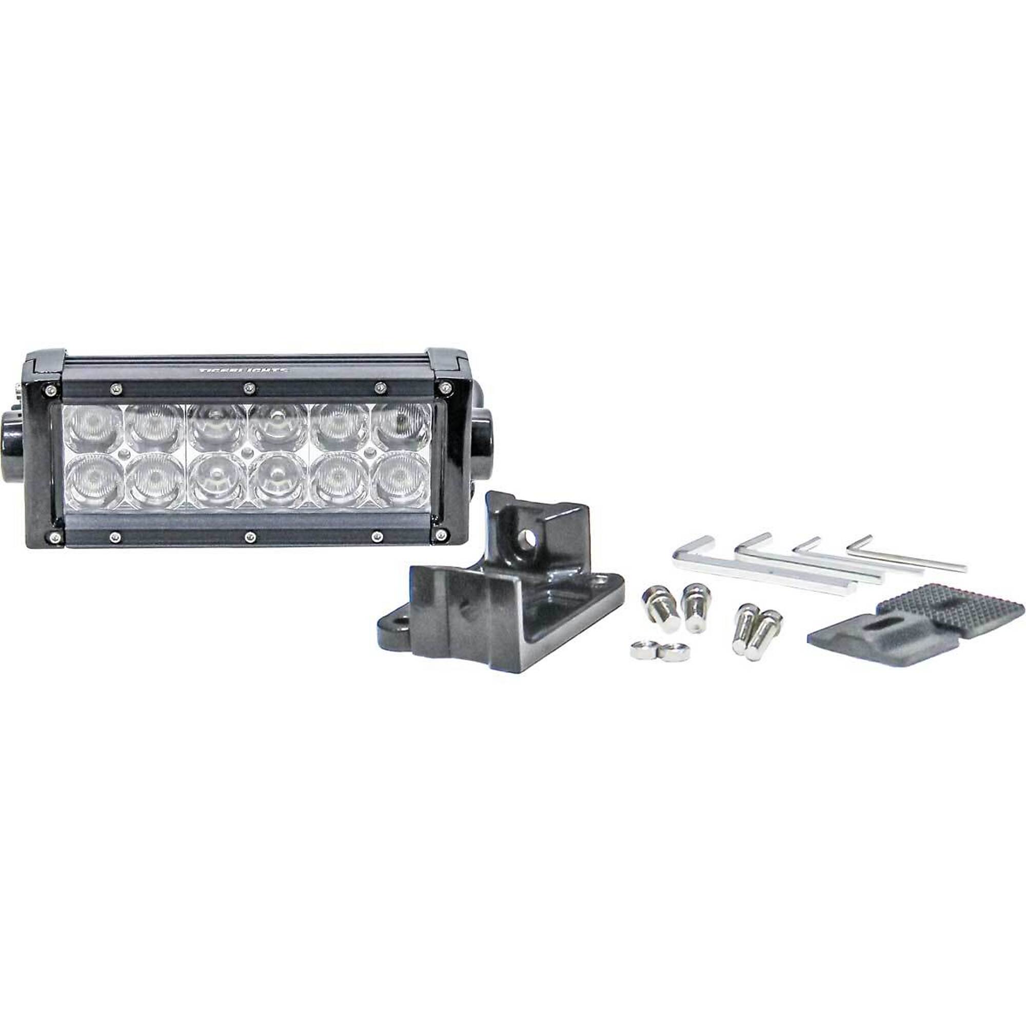 Tiger Lights Double Row LED Light Bar - 8in., 2,650 Lumens, IP68, Polycarbonate Lens, Model# TLB400C